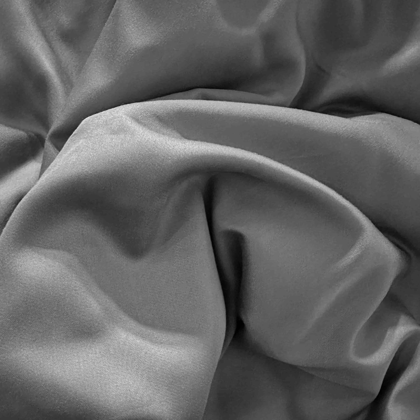 Close-up of grey bamboo fabric texture – soft, breathable and sustainable
