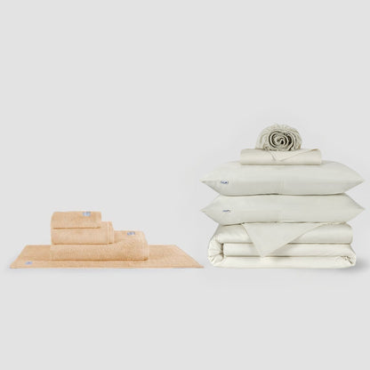 Jogo Lençóis Completo + Conjunto de Toalhas