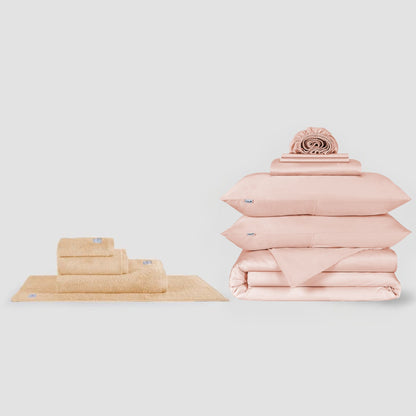 Jogo Lençóis Completo + Conjunto de Toalhas