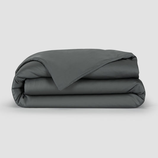 Capa de edredão Cinzento bambu by Momo Cotton – tecido de cetim 300 fios, suave, respirável e sustentável.