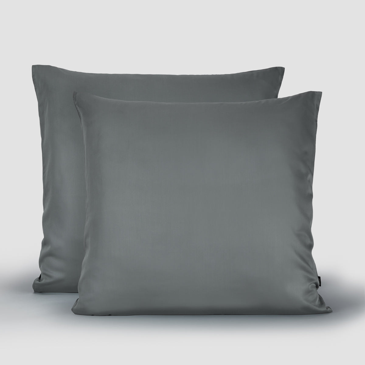 Fronha 100% bambu Momo Cotton cor cinzento 80x80 cm – toque ultra macio e acabamento acetinado, sustentável e respirável